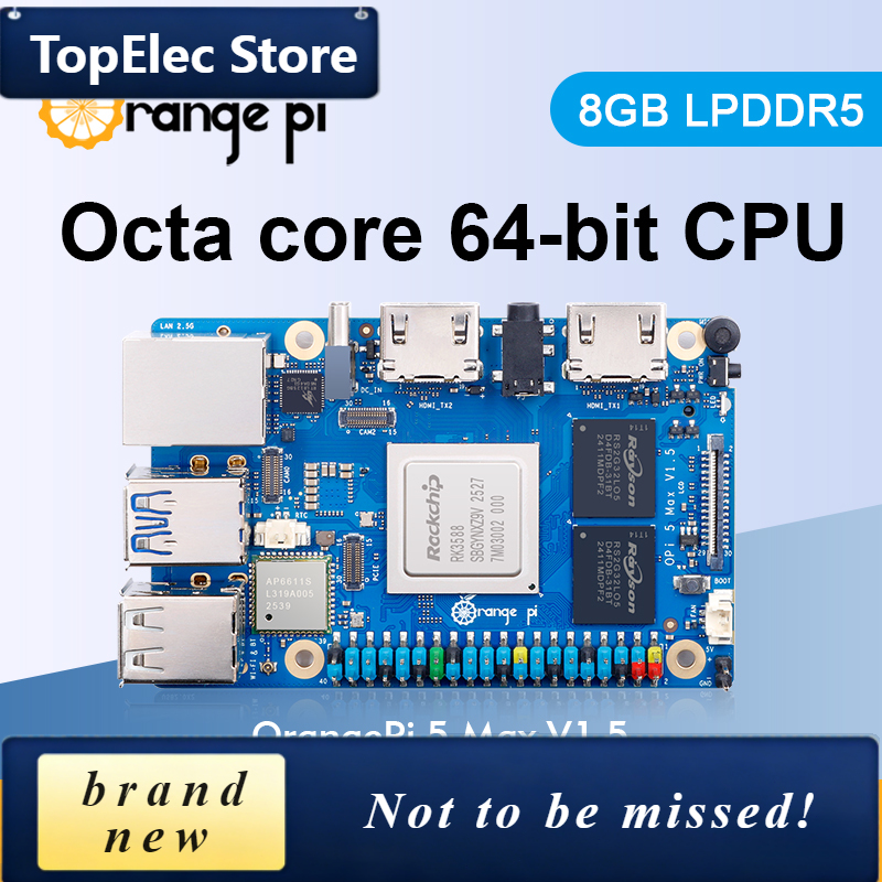 TopElec Orange Pi 5 Max 8GB V1 – Orange Pi 5 Max Rk3588 Bewertung und Preis